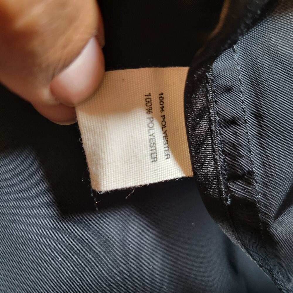 Elizabeth And James Women Button Slicker Rain Jacket Size Large Black Adjustable - Picture 5 of 10